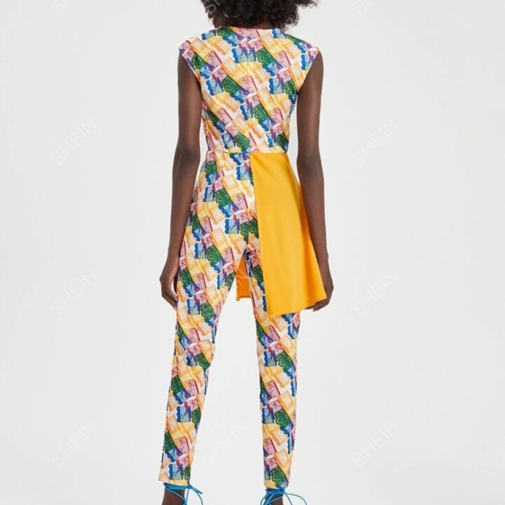 Unique colorful Jumpsuit size Small - Picture 3 of 3